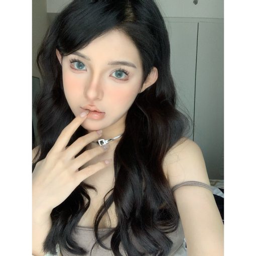 XBYBHE, thương hiệu CLAMIDO, 14.00mm, (lớp 0-8.00), kính sát tròng sử dụng hàng năm (xanh lá cây) - Ảnh 4