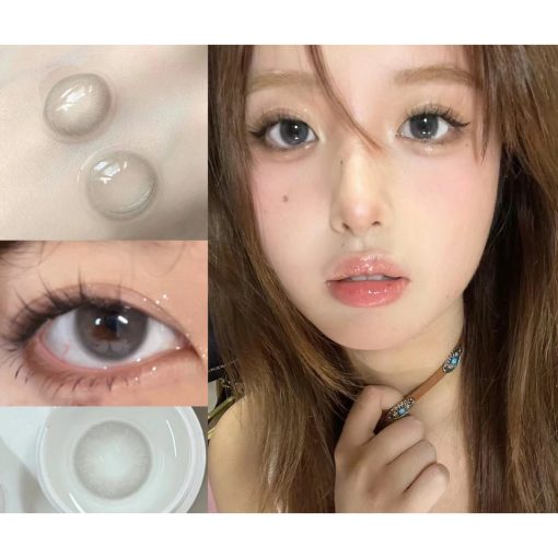 (2023.Nov.16th) Dòng XNPHUI, Thương hiệu ColorPinto, 14.20mm, (Lớp 0-8.00), Kính áp tròng sử dụng hàng năm (màu xám)
