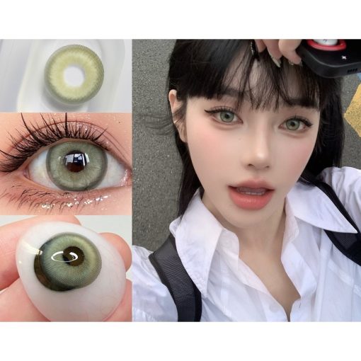 (2024.March.1st) Dòng JLYLV, Thương hiệu CLAMIDO, Kích thước lớn, 14,50mm, (Lớp 0-8,00), Ống kính tiếp xúc sử dụng 6 tháng (xanh lá cây) - Ảnh 2