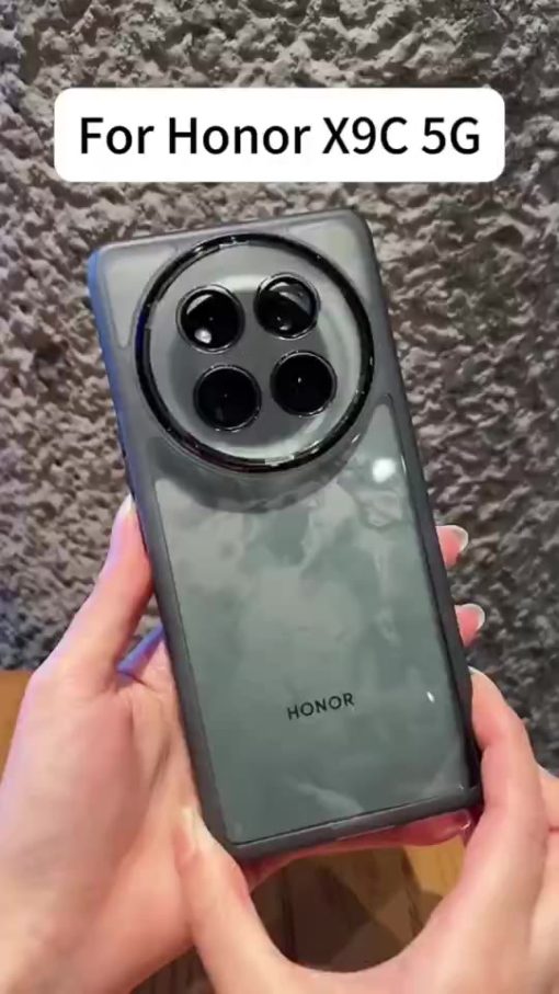 Ốp lưng Honor X9C 5G, ốp lưng Honor X9C thông minh, ốp lưng trong suốt chống sốc với bảo vệ ống kính camera, viền mềm mờ cho điện thoại