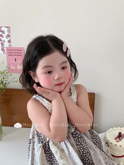 Kẹp Tóc In Hoa Dễ Thương Kẹp Tóc Mũ Barrettes Phụ Kiện Thời Trang