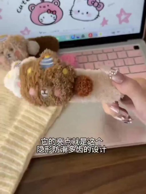 Mùa Đông Dễ Thương Sang Trọng Gấu Kẹp Tóc Kẹp Tóc Mũ Phụ Kiện