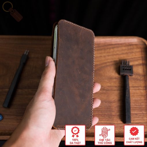 Bao Da Sáp Ngựa Điên - Tất Cả Các Dòng Điện Thoại - Tùy chỉnh kích thước theo yêu cầu - Ảnh 4