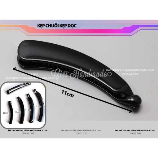 Kẹp chuối kẹp dọc dày dặn phôi phụ kiện tóc Cici Handmade kẹp tóc hàn quốc kẹp tóc xịn kẹp tóc đuôi ngựa - Ảnh 2