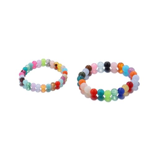 Bộ 50 Hạt Đá Nhân Tạo 6mm 34 Màu Tự Làm Trang Sức Tiện Dụng - Ảnh 3