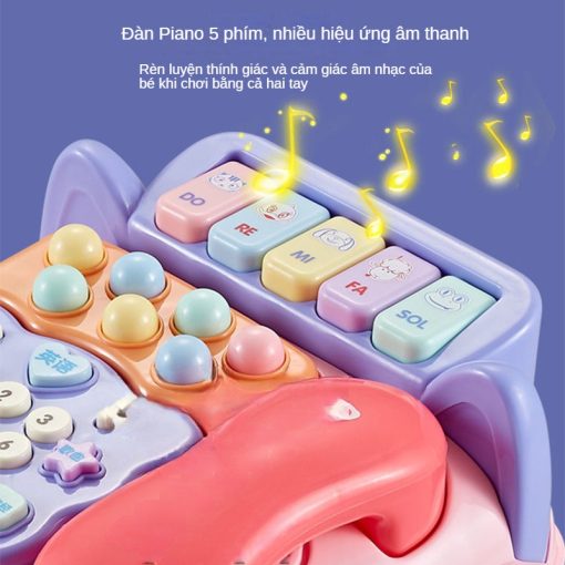 Mô Hình Điện Thoại Bàn Đồ Chơi Có Nhạc Giáo Dục Sớm Cho Bé - Ảnh 5