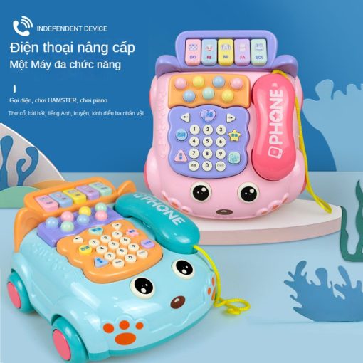 Mô Hình Điện Thoại Bàn Đồ Chơi Có Nhạc Giáo Dục Sớm Cho Bé - Ảnh 3