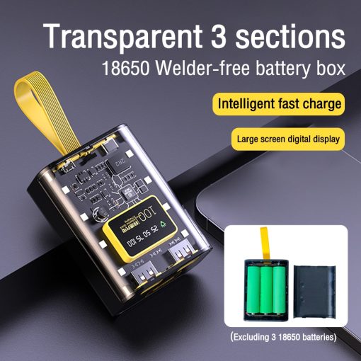 Pin Sạc Dự Phòng AIDEEPEN Cho Đèn Ngủ 10W Không Kèm Pin DIY - Ảnh 3