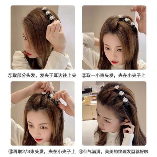 Kẹp Tóc Hai Lớp Tạo Kiểu Tóc Phong Cách Hàn Quốc Thời Trang Mùa Hè Mới Cho Nữ - Ảnh 5