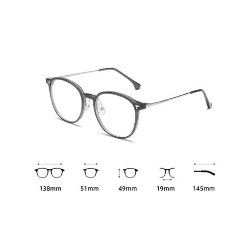 JIUERBA COD Kính Cận Thị 0 ~ -4.00 Độ Kính Cận Thị Trong Suốt Chống Ánh Sáng Xanh Kính Thời Trang Phong Cách Hàn Quốc - Ảnh 3
