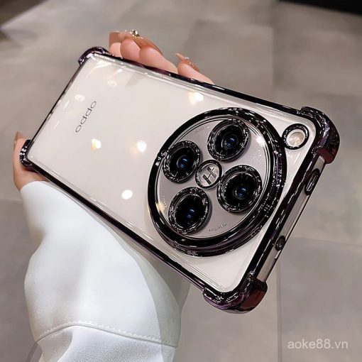 [Bảo vệ bốn góc] Ốp bảo vệ cho Oppo Find X8 X7 Ultra X6 X5 Pro TPU mềm Đi kèm với phim ống kính độ nét cao để ngăn bụi - Ảnh 4