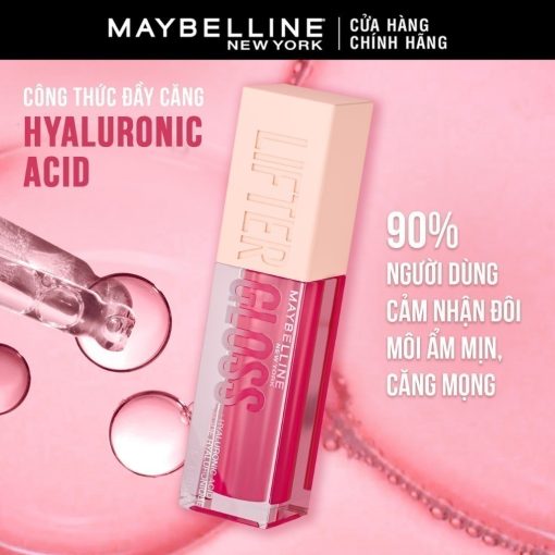Son Bóng Lifter Gloss cho Đôi Môi Đầy Căng Mọng Kẹo cùng Hyaluronic Acid Maybelline New York 5.4ML - Ảnh 6