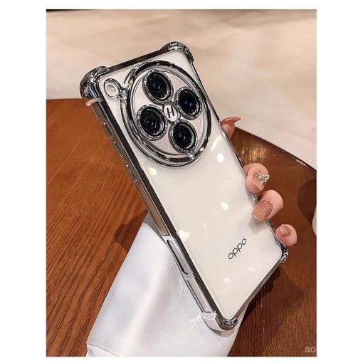 [Bảo vệ bốn góc] Ốp bảo vệ cho Oppo Find X8 X7 Ultra X6 X5 Pro TPU mềm Đi kèm với phim ống kính độ nét cao để ngăn bụi - Ảnh 3