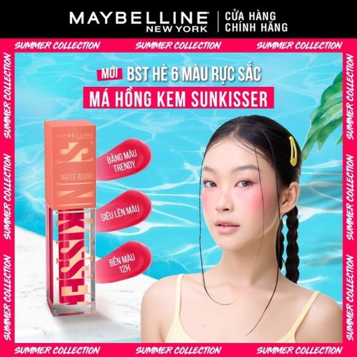 Má Hồng Kem Sunkisser Căng Mọng Bền Màu 12H Maybelline New York 4.7ml - Ảnh 3
