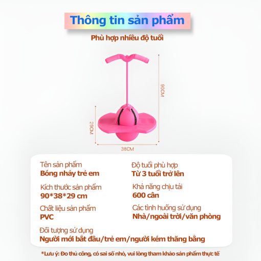 Bóng nhảy tăng chiều cao bóng nhảy trẻ em bóng cao su không mùi cân bằng giúp trẻ tăng vận động - Ảnh 3