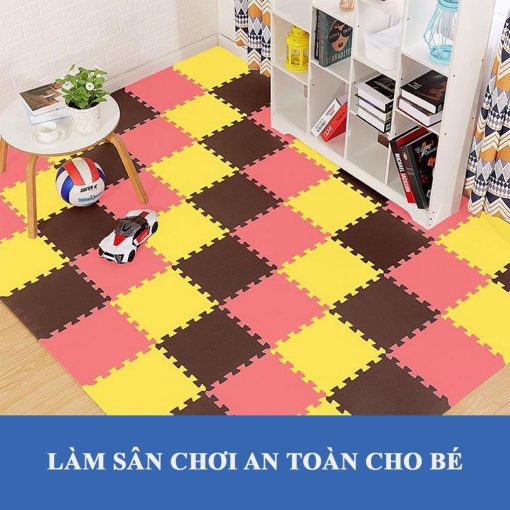 [MÃ ANCMAR GIẢM 15%] Thảm xốp size lớn 60cmx60cm lót sàn cho bé chống va đập , chống thấm chống trơn trượt an toàn - Ảnh 4
