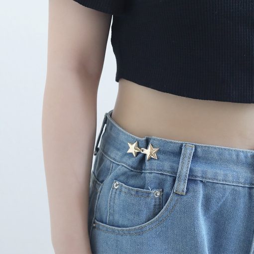 Cặp khóa thắt lưng - Kẹp thắt lưng đàn hồi có thể điều chỉnh, Phụ kiện thời trang cỏ ba lá bốn lá - Ảnh 5