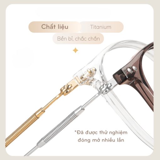 Kính cận thị thời trang -0.5 -1.0 -1.5 -2.0 -2.5 -3.0 -3.5 -4.0 -4.5 -5.0 -5.5 -6.0 độ dành cho nam và nữ với tròng kính có thể tháo rời kính chống ánh sáng xanh 067 - Ảnh 5