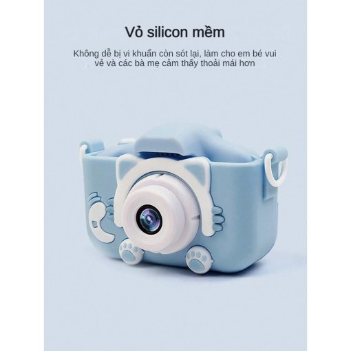 -CLUBLU- Máy Ảnh Kỹ Thuật Số Mini Mèo Camera-007 Cute Có Thể Sạc Lại Chống Sốc Cao Cấp Cho Bé - Ảnh 4