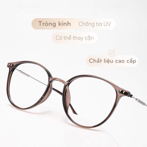 Kính cận thị thời trang -0.5 -1.0 -1.5 -2.0 -2.5 -3.0 -3.5 -4.0 -4.5 -5.0 -5.5 -6.0 độ dành cho nam và nữ với tròng kính có thể tháo rời kính chống ánh sáng xanh 067 - Ảnh 4