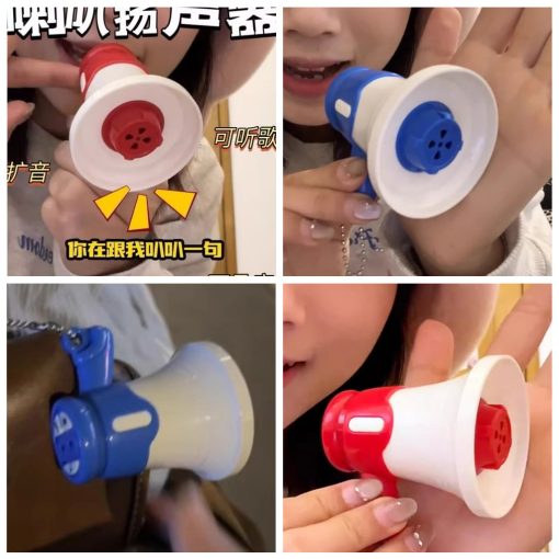 Loa Móc Khóa Ghi Âm Móc Khóa Vui Trumpet Quà Tặng Bất Ngờ - Ảnh 4
