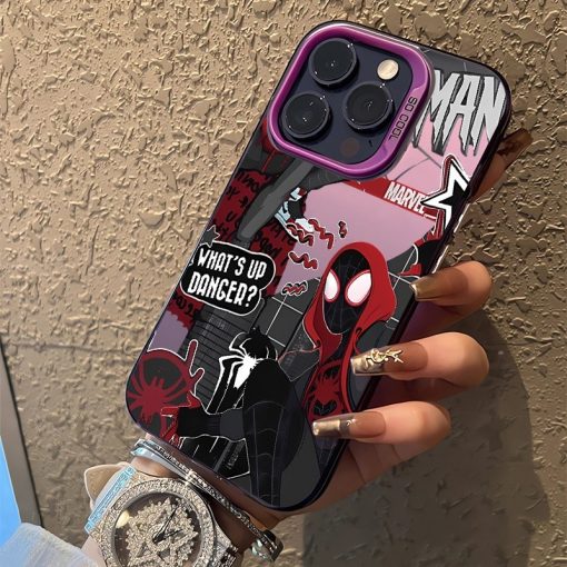 Ốp điện thoại chống sốc Spiderman Silicon cho iPhone 7 8plus XR xsmax 11 12pro 13 14pro 15promax 7plus 13promax 11pro se - Ảnh 6