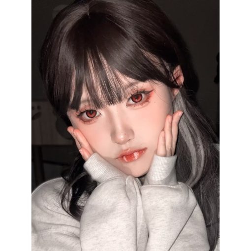 (2025.Ngày 1 tháng 4) Dòng XQMGUI, Thương hiệu BOOSCON, Kích thước lớn, 14,50mm, Cấp (0-8,00), Kính áp tròng sử dụng hàng năm (đỏ) - Ảnh 6