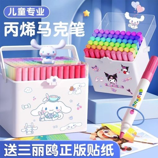 Bút Đánh Dấu Acrylic Bộ Bút Màu Nước Không Độc Hại Dành Cho Học Sinh - Ảnh 3
