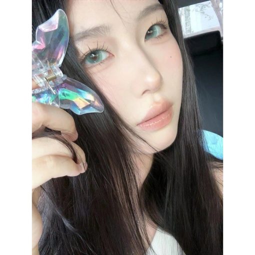 Zgmyan, Xiyoulens, Kích thước lớn, 14,50mm, (Lớp 0-8,00), Ống kính tiếp xúc sử dụng 6 tháng (xanh lá cây) - Ảnh 4