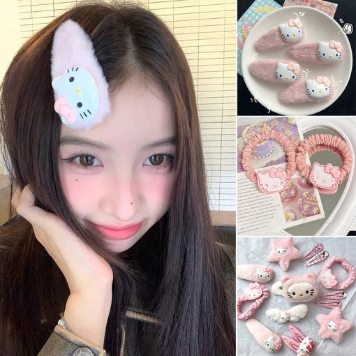 15 Cái / bộ Bộ Kẹp Tóc Hello Kitty Bộ Phụ Kiện Tóc Kitty - Ảnh 5