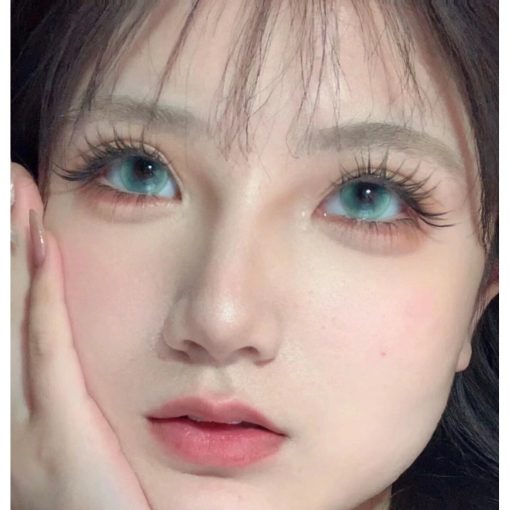 Zgmyan, Xiyoulens, Kích thước lớn, 14,50mm, (Lớp 0-8,00), Ống kính tiếp xúc sử dụng 6 tháng (xanh lá cây) - Ảnh 3