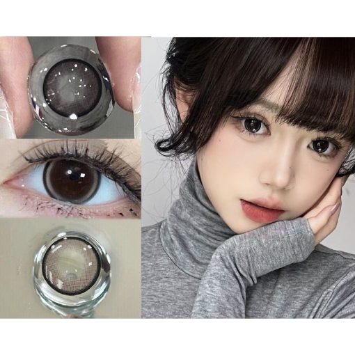 (2025.March.7th) Dòng KLZBZHU, Thương hiệu OVOLOOK, Kích thước lớn, 14,50mm, Lớp (0-8,00), Kính áp tròng sử dụng hàng năm (nâu) - Ảnh 2