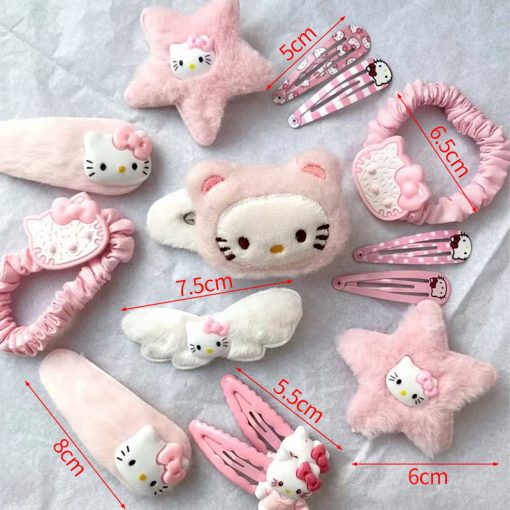 15 Cái / bộ Bộ Kẹp Tóc Hello Kitty Bộ Phụ Kiện Tóc Kitty - Ảnh 3