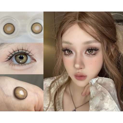 (2025.Ngày 1 tháng 4) Dòng DZXBZONG, Thương hiệu Booscon, Kích thước lớn, 14,50mm, (Lớp 0-8,00), Kính áp tròng sử dụng 6 tháng (màu nâu) - Ảnh 2