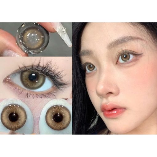 (2024.Tháng 7.2nd) Dòng YHMLA, Thương hiệu OVOLOOK, 14.20mm, (Lớp 0-8.00), Kính áp tròng sử dụng hàng năm (màu nâu) - Ảnh 2