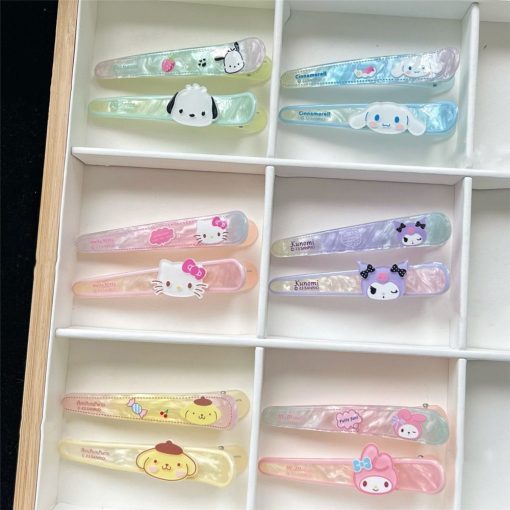 [Gói 2] Bộ kẹp tóc Kt Cat Melody Culomi hoạt hình dễ thương dành cho bé gái bị gãy tóc và nổ - Ảnh 3