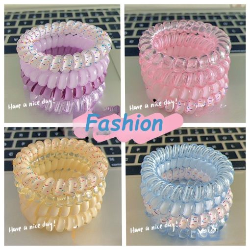4 Cái / bộ Dây Buộc Tóc Nhiều Màu Thời Trang Phù Hợp Cho Nữ - Ảnh 2