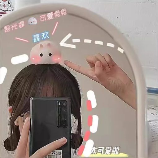Dễ Thương Thu Đông Sang Trọng Thỏ Kẹp Tóc Cho Nữ Mới Siêu Ngộ nghĩnh Tai Mèo Lông Kẹp Tóc - Ảnh 5