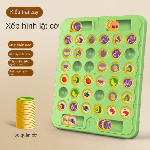 Đồ chơi trẻ em trò chơi đôi cờ vua lật đồ chơi xếp hình - Ảnh 2