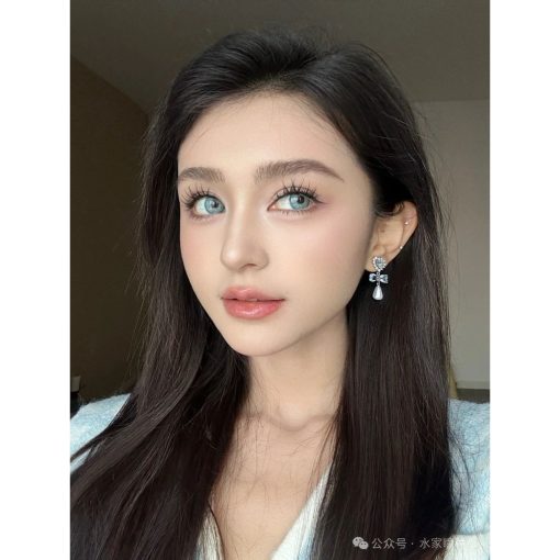 (2024.7 tháng 7) Dòng YWHXYUN, Thương hiệu CLAMIDO, Kích thước lớn, 14,50mm, Cấp (0-8,00), Kính áp tròng sử dụng hàng năm (xanh) - Ảnh 5
