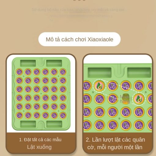Đồ chơi trẻ em trò chơi đôi cờ vua lật đồ chơi xếp hình - Ảnh 4