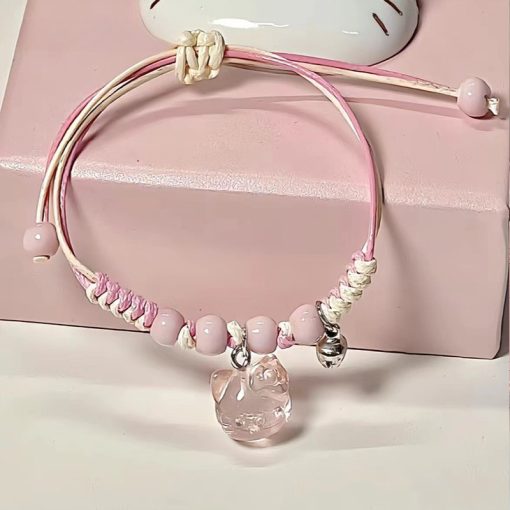Quà tặng ngày lễ cho nam bạn gái kitty hello kitty mặt dây chuyền vòng tay cặp đôi bạn gái vòng tay 2025 mẫu mới - Ảnh 2
