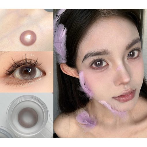(2024.Tháng 7.20th) Dòng CLFHHU, Thương hiệu Xiyoulens, Kích thước lớn, 14,50mm, (Lớp 0-8,00), Ống kính tiếp xúc sử dụng 6 tháng (màu xám) - Ảnh 2