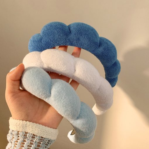 Thời Trang Hàn Quốc Mềm Xốp Cao Đám Mây Băng Đô Quấn Tóc Phụ Kiện Tóc - Ảnh 5