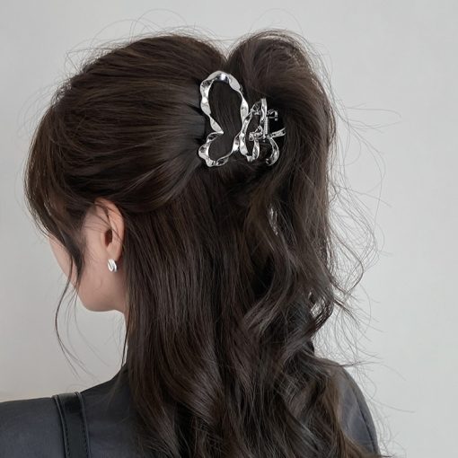 Bạc Thanh Lịch Nữ Bé Gái Hợp Kim Kim Kim Loại Kẹp Tóc Dễ Thương Kẹp Tóc Phụ Kiện Tóc