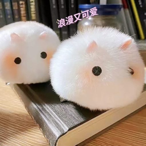 Dễ Thương Thu Đông Sang Trọng Thỏ Kẹp Tóc Cho Nữ Mới Siêu Ngộ nghĩnh Tai Mèo Lông Kẹp Tóc - Ảnh 4