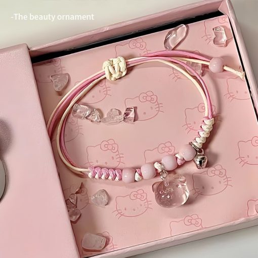 Quà tặng ngày lễ cho nam bạn gái kitty hello kitty mặt dây chuyền vòng tay cặp đôi bạn gái vòng tay 2025 mẫu mới - Ảnh 6