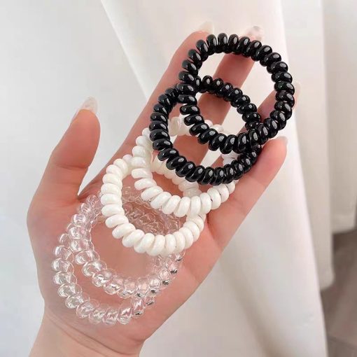 🍥jellycuty🍥Dây buộc tóc lò xo không bị nếp gập gãy tóc dùng cho tóc uốn, làm xoăn, dập xù - Ảnh 3