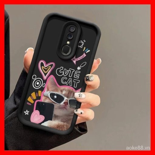 Ốp lưng Oppo F11 Ốp lưng TPU màu hồng đen thời trang dành cho Oppo F11 tpyts t5a1 - Ảnh 6