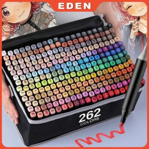 [MÃ ANCMAR GIẢM 15%] Set 100/120/168/262 Bút màu dạ vẽ tranh 2 đầu tô anime cho học sinh sinh viên KÈM TÚI ĐỰNG - Ảnh 2